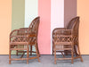 Pair of Brighton Style Rattan Dining Chairs