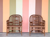 Pair of Brighton Style Rattan Dining Chairs