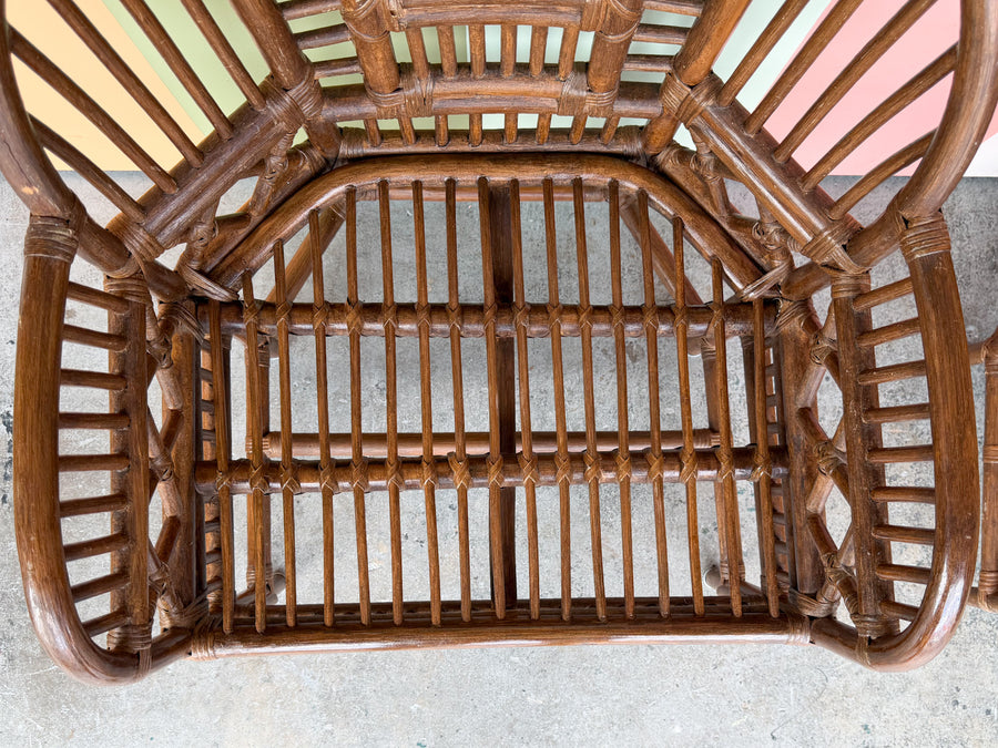 Pair of Brighton Style Rattan Dining Chairs