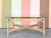 Large Ficks Reed Rattan Coffee Table