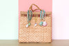 Palm Beach Regency Shell Bag Bauble — Mixed Amazonite