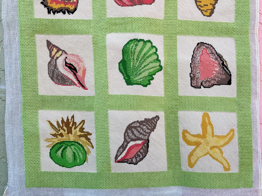 Large Shell Needlepoint