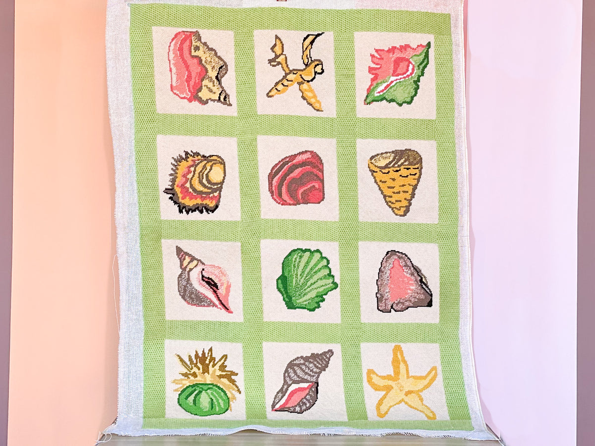 Large Shell Needlepoint