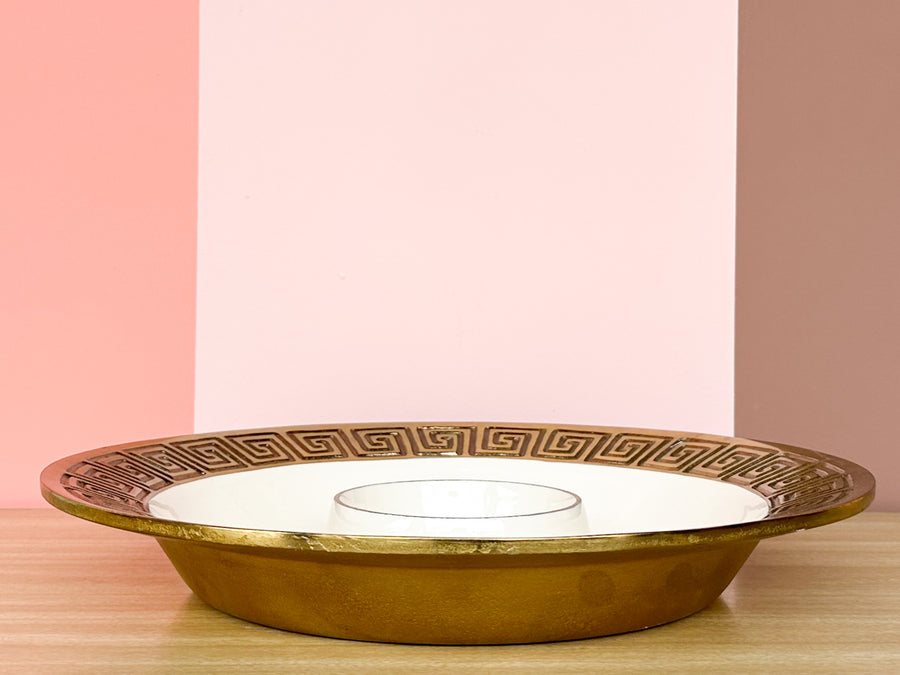 Greek Key Chip and Dip