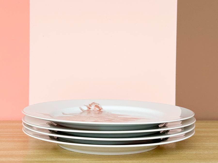 Set of Four Fitz and Floyd Coquille Plates