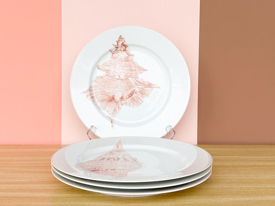 Set of Four Fitz and Floyd Coquille Plates