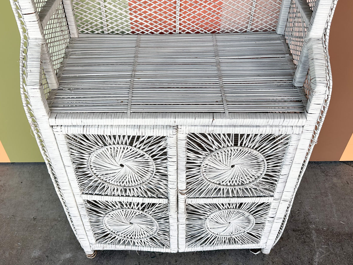 Island Chic Woven Rattan Bar