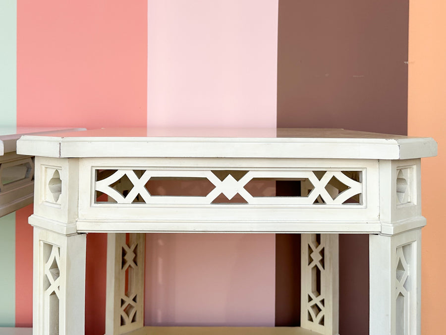 Pair of Thomasville Fretwork Side Tables