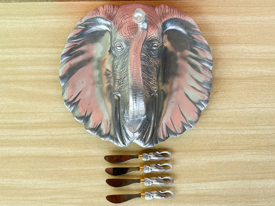 Arthur Court Elephant Serving Set