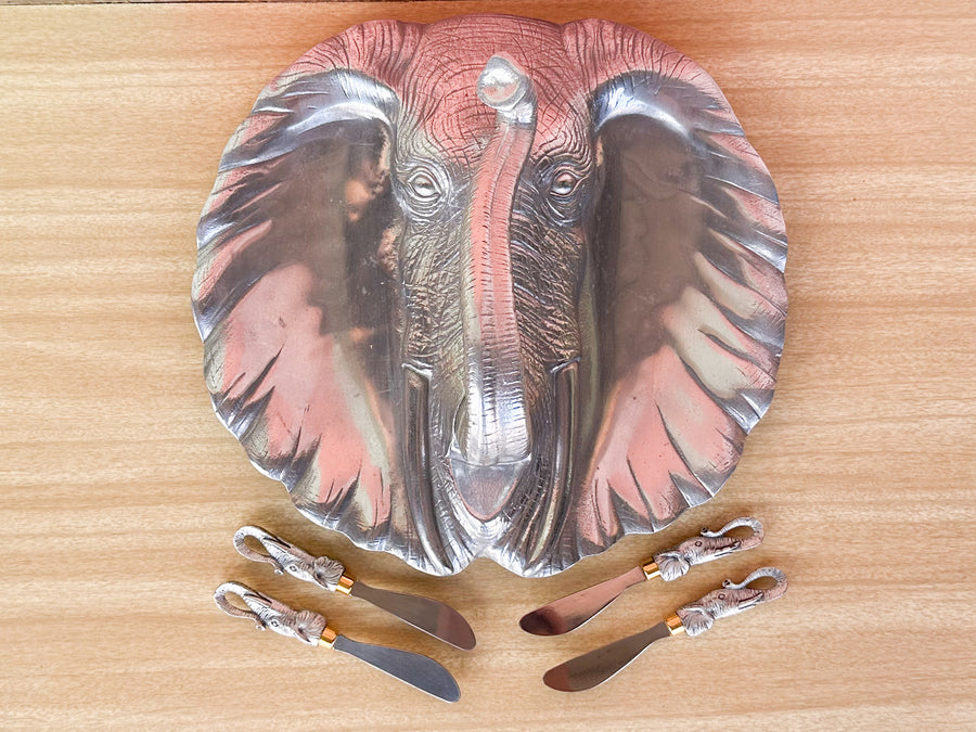 Arthur Court Elephant Serving Set