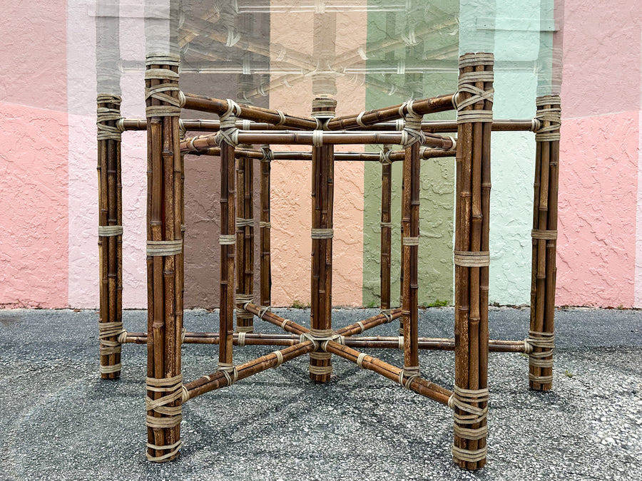 McGuire Rattan Dining Table