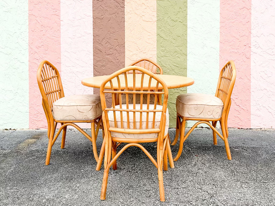 Old Florida Rattan Dining Set
