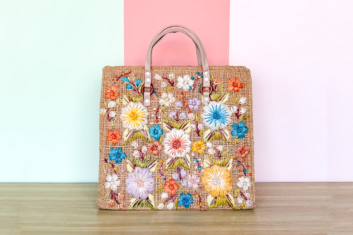 Old Florida Floral Tote
