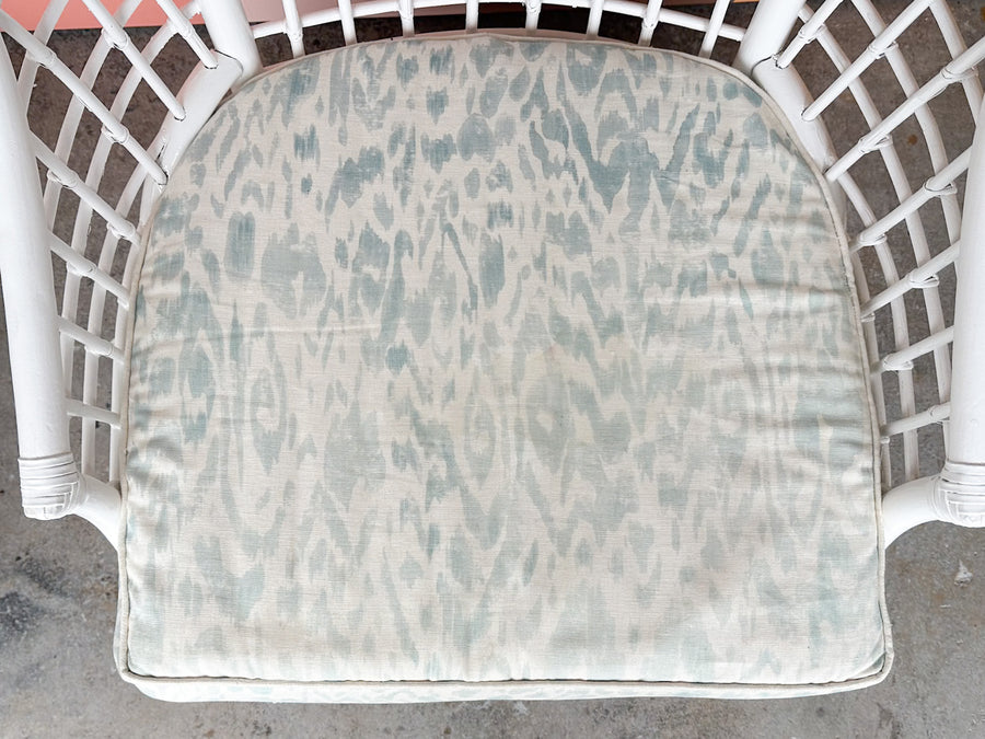 Pair of Fab Hooded Rattan Chairs