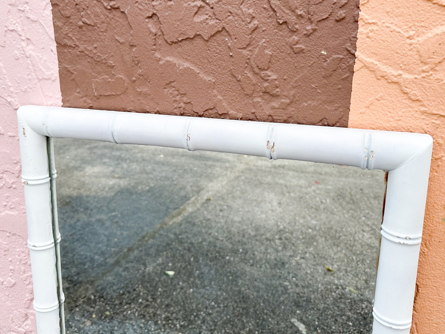 Faux Bamboo Mirror