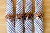 Set of Six Scallop Cowrie Napkin Rings