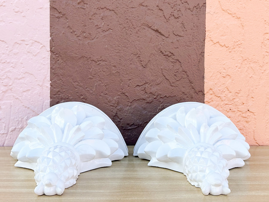 Pair of Pineapple Wall Shelves