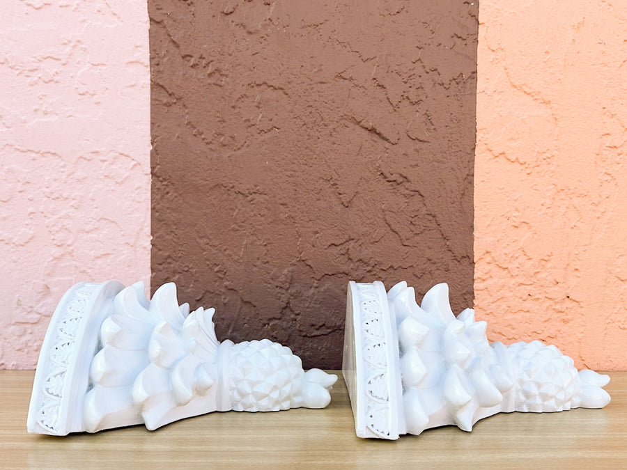 Pair of Pineapple Wall Shelves