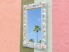 Custom Shell Flower Mirror