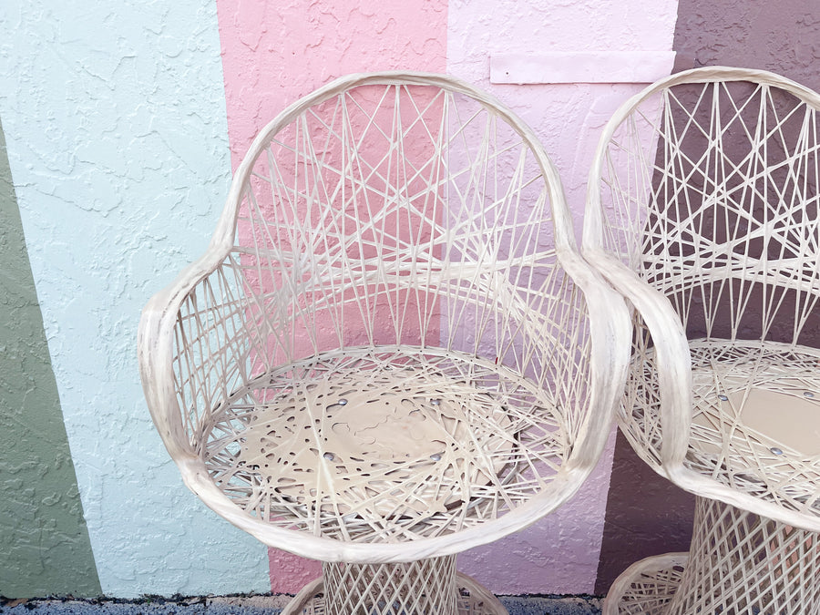 Set of Three Webspun Bar Stools