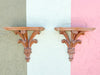 Pair of Italian Wooden Wall Shelves