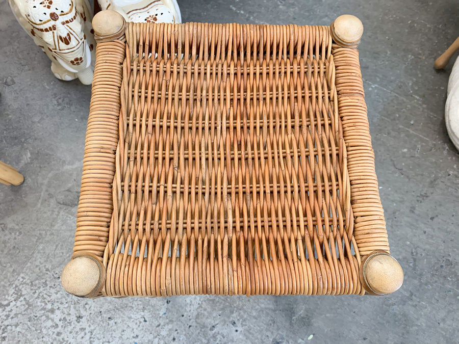 Set of Three Palecek Bamboo Bar Stools