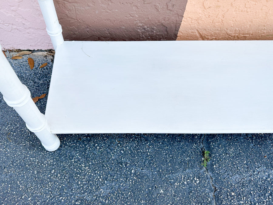 Palm Beach Chic Faux Bamboo Console