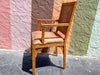 Set of Six Handsome Faux Bamboo Cane Chairs