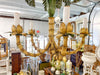Curry and Company Palm Chandelier