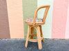 Set of Three Cute Rattan Bar Stools