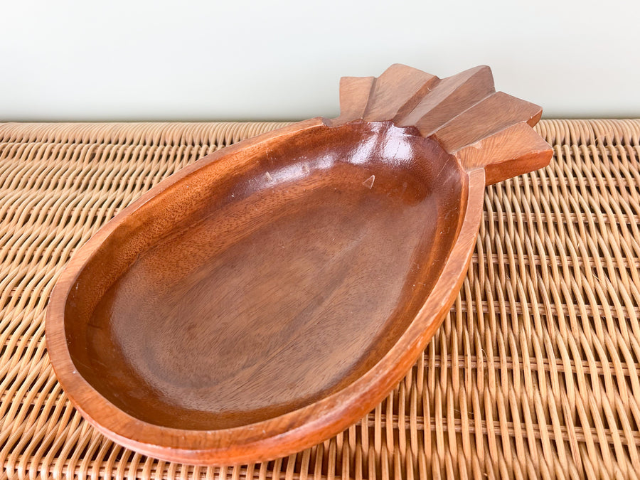 Monkey Pod Pineapple Salad Bowl Set