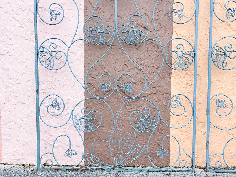 Pair of Whimsical Metal Screens
