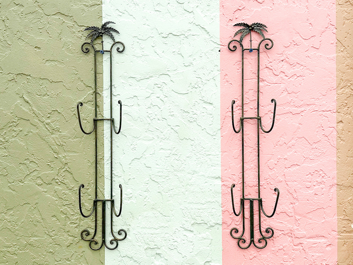 Pair of Large Palm Tree Wall Hooks