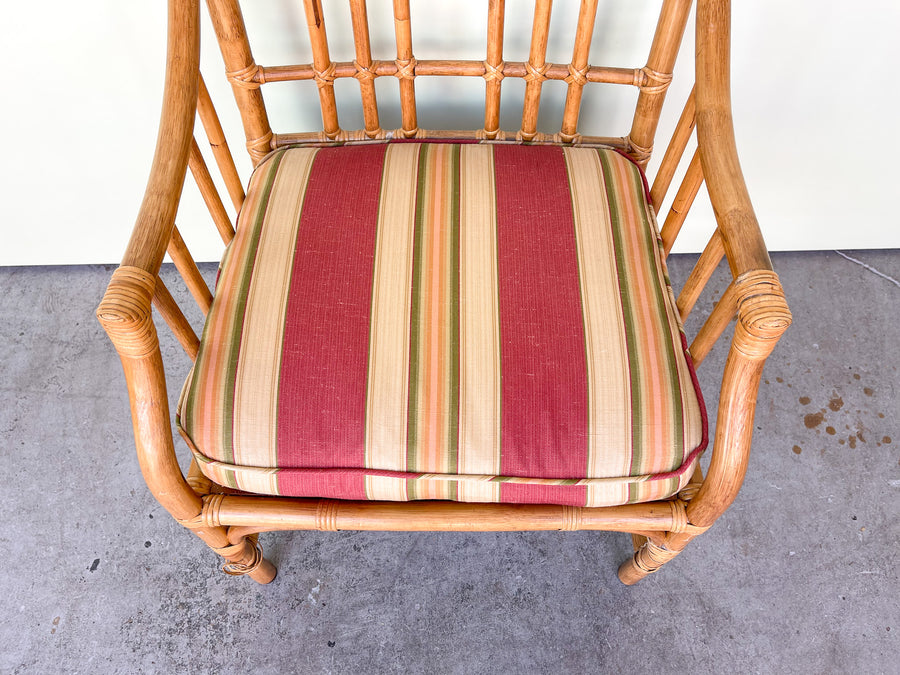 Pair of Rattan Arm Chairs