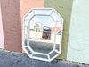 Faux Bamboo Octagon Mirror