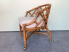 Set of Four Ficks Reed Rattan Chippendale Chairs