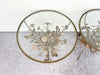 Pair of Italian Tole Floral Side Tables
