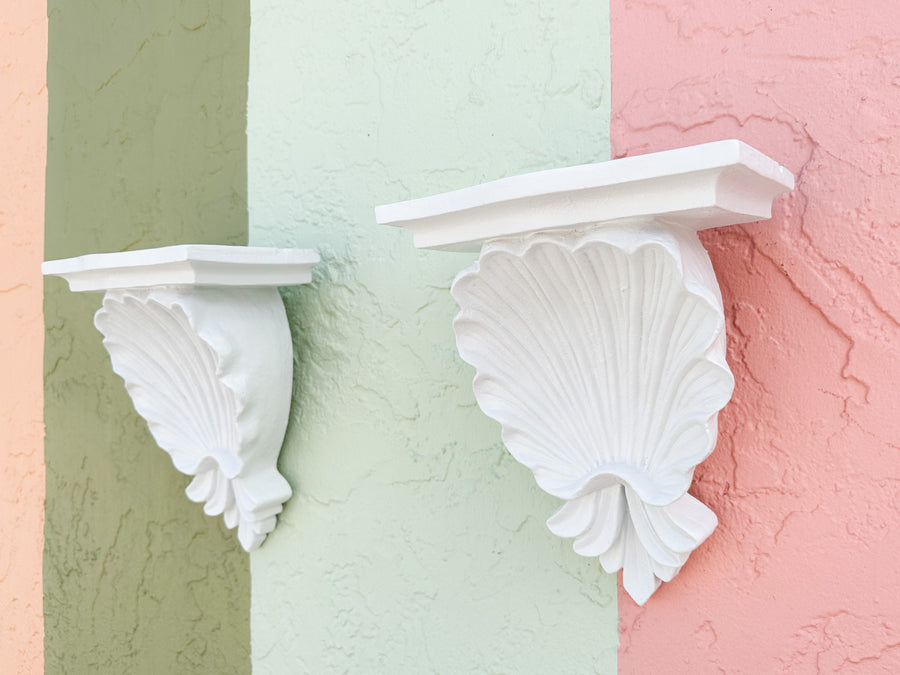 Pair of Shellegance Wall Shelves