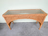 Braided Rattan Console