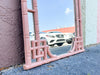 Pink Chic Faux Bamboo Greek Key Mirror