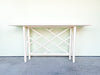 Ficks Reed Rattan Chippendale Console