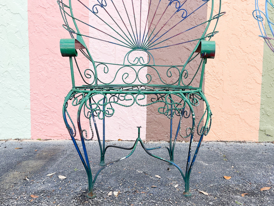 Pair of Salterini Style Peacock Chairs