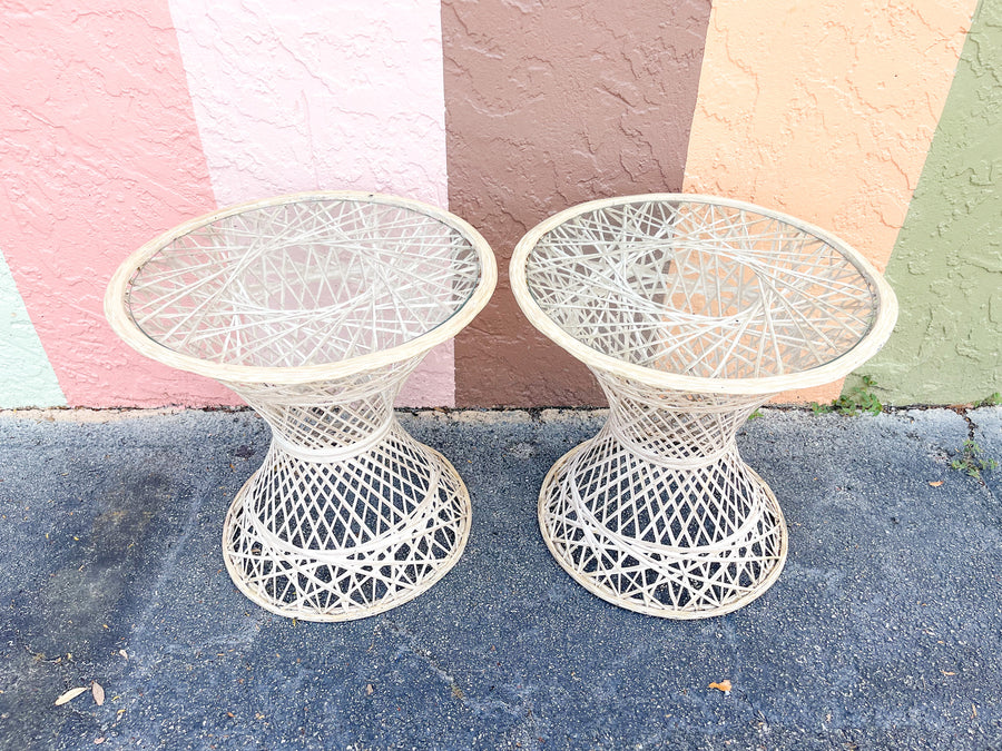 Pair of Webspun Side Tables