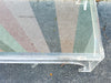 Large Modern Glam Lucite Coffee Table