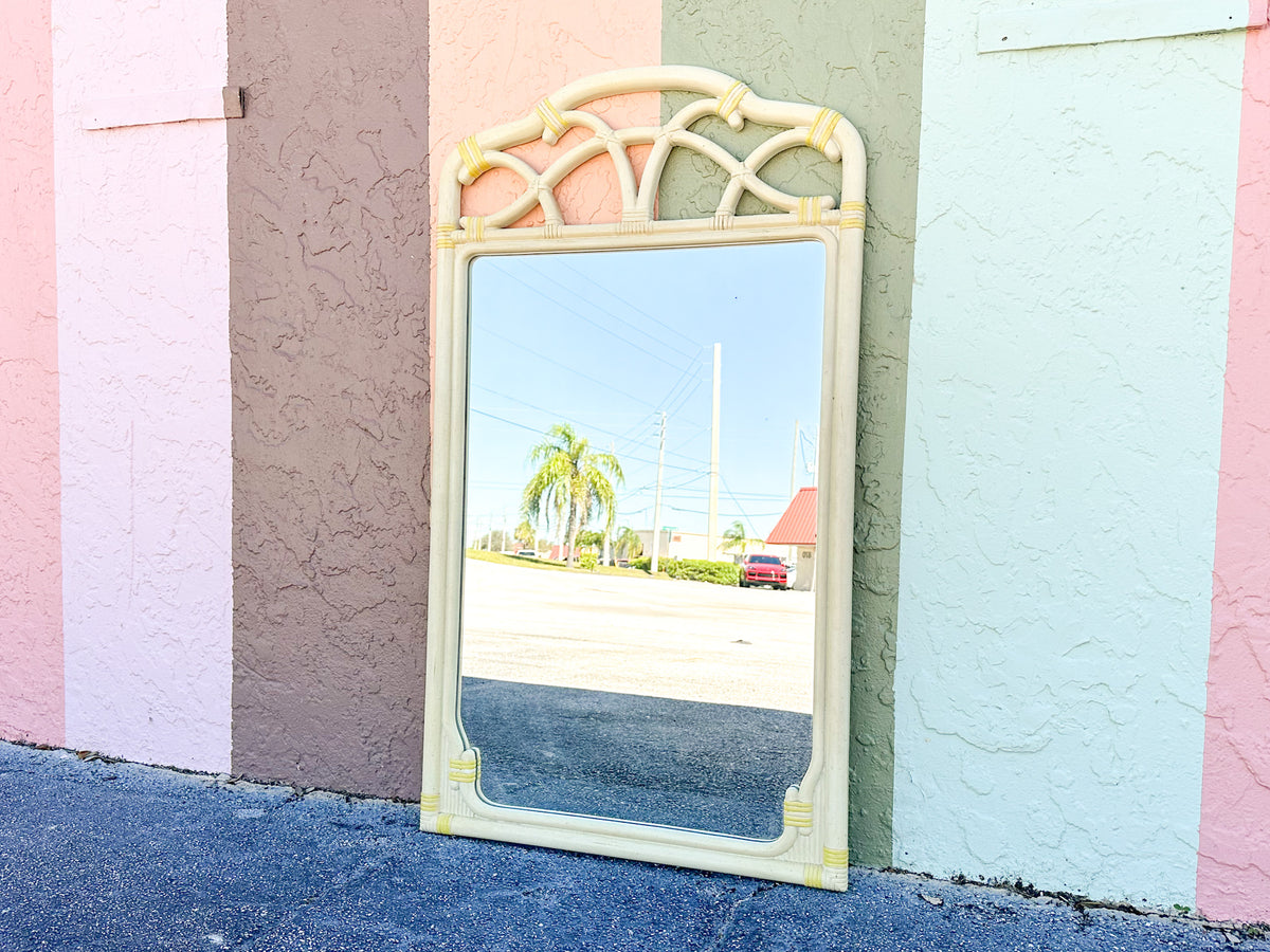 Faux Bamboo Mirror