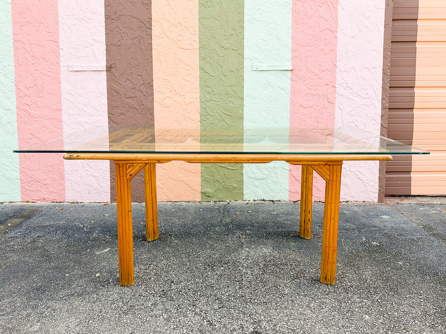Warehouse Wednesday: Grid Top Rattan Dining Table