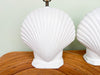 Pair of Plaster Clam Shell Lamps