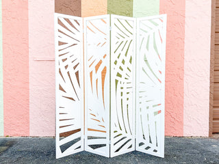 Modern Palm Cut Out Screen
