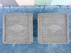 Pair of Wicker Chic Side Tables