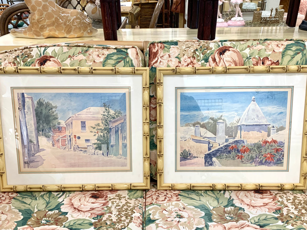 Pair of Bermuda Watercolor Prints